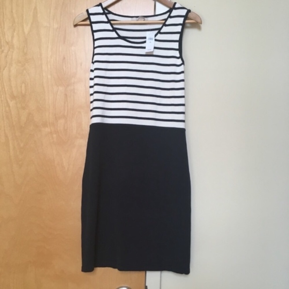 NWT Banana Republic striped knit sleeveless dress